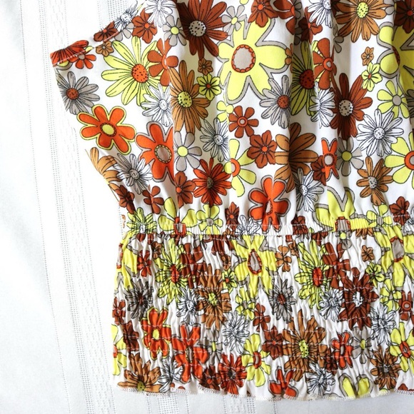 Retro floral tank top - Picture 3 of 8